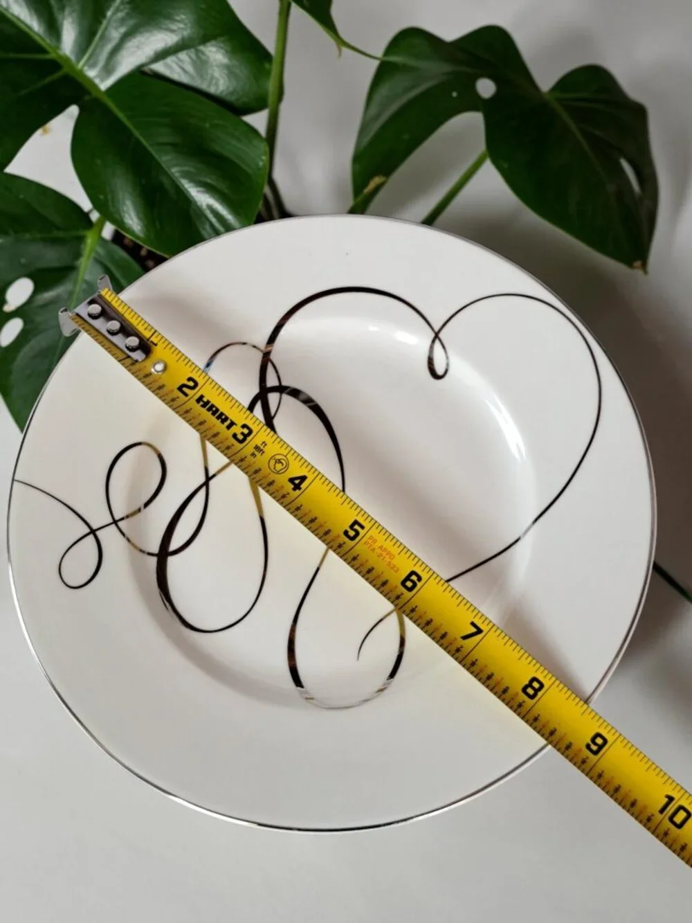 Mikasa Love Story Salad Plate 8 1/2” New -with bar code sticker attached